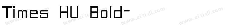 Times HU Bold字体转换